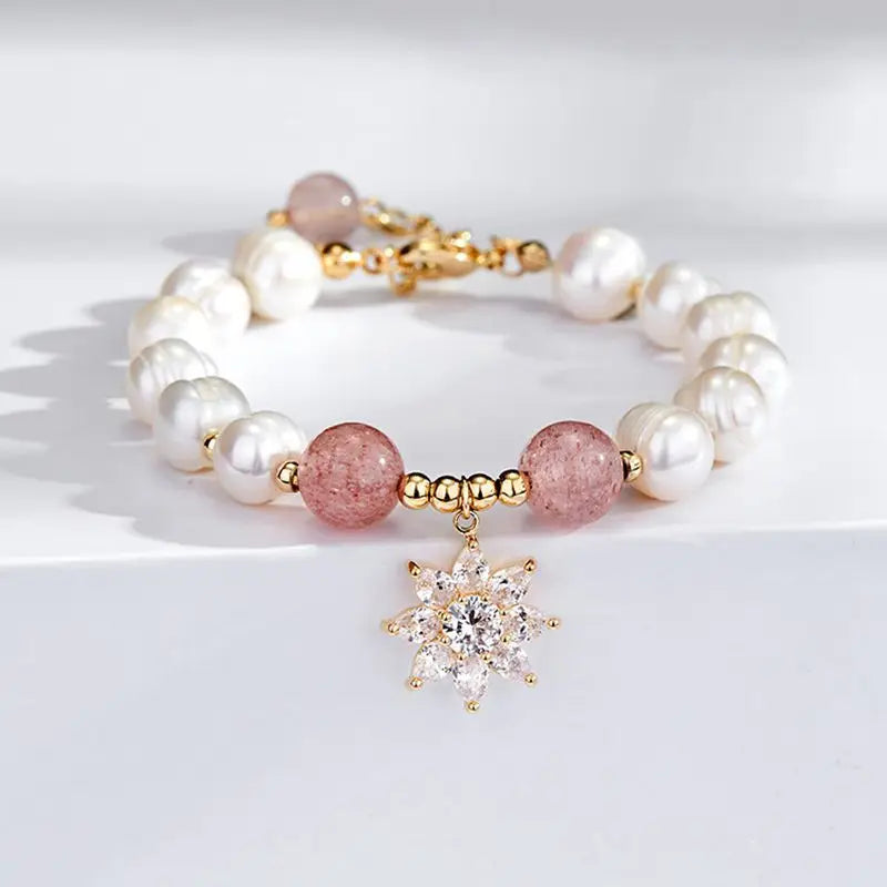 Blushing Snow Bracelet