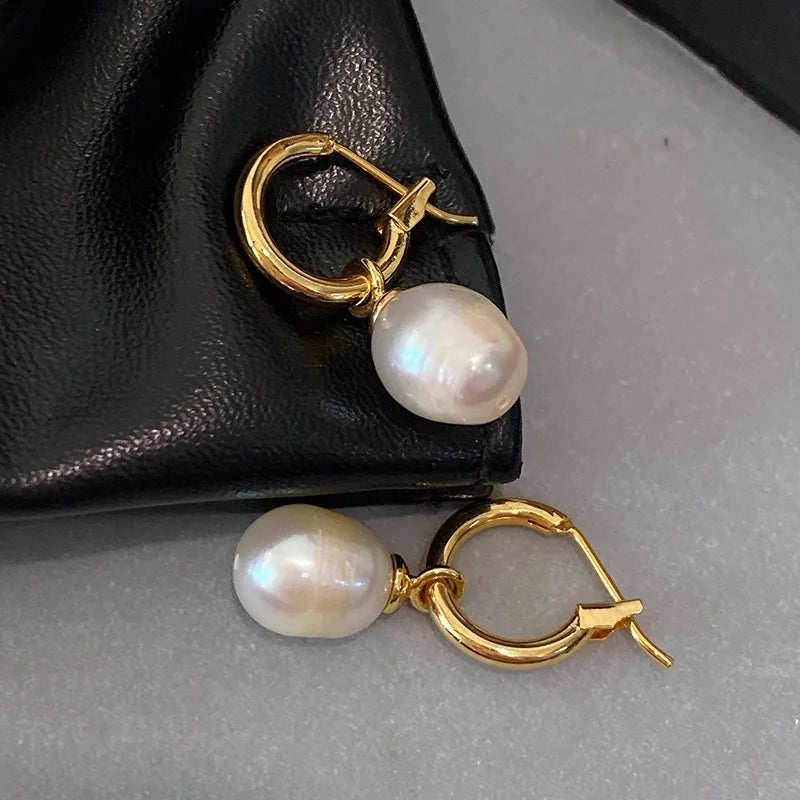 Moonlit Pearl Earrings