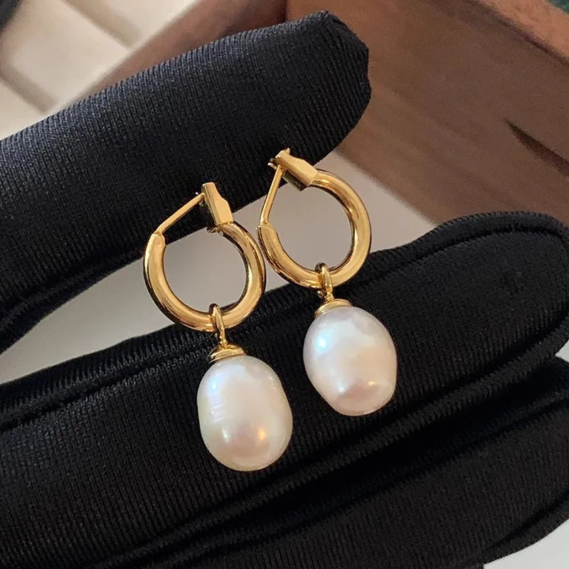 Moonlit Pearl Earrings