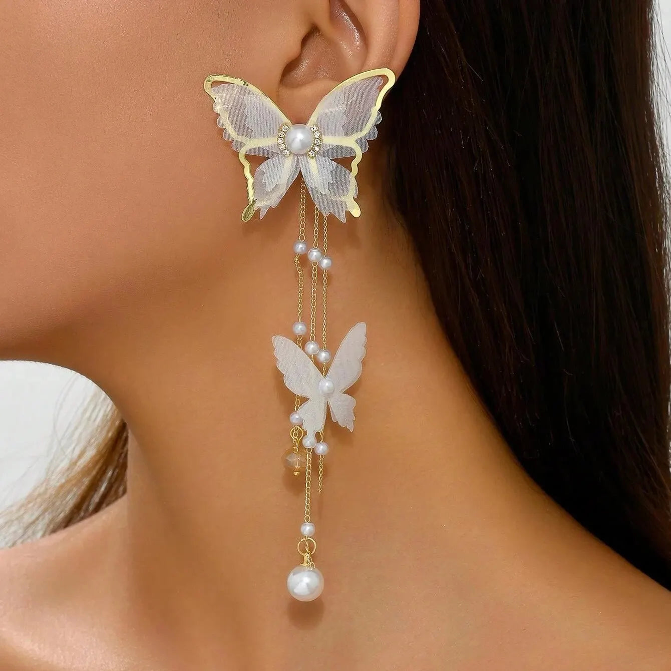 Princess Whisper Earrings – Elegant Crystal Drop Jewelry