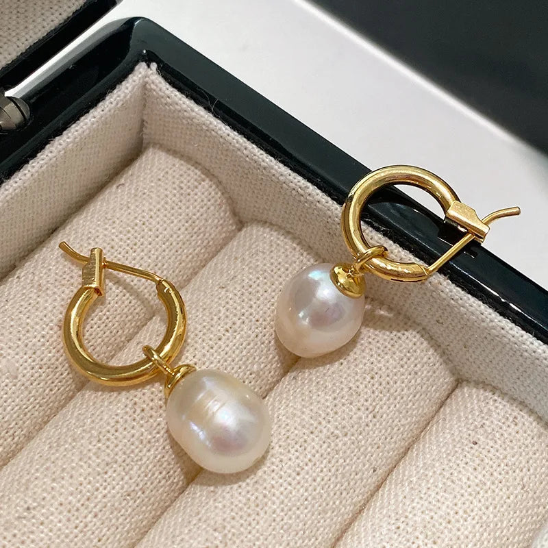 Moonlit Pearl Earrings
